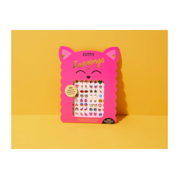 Ohrring OMY pink
