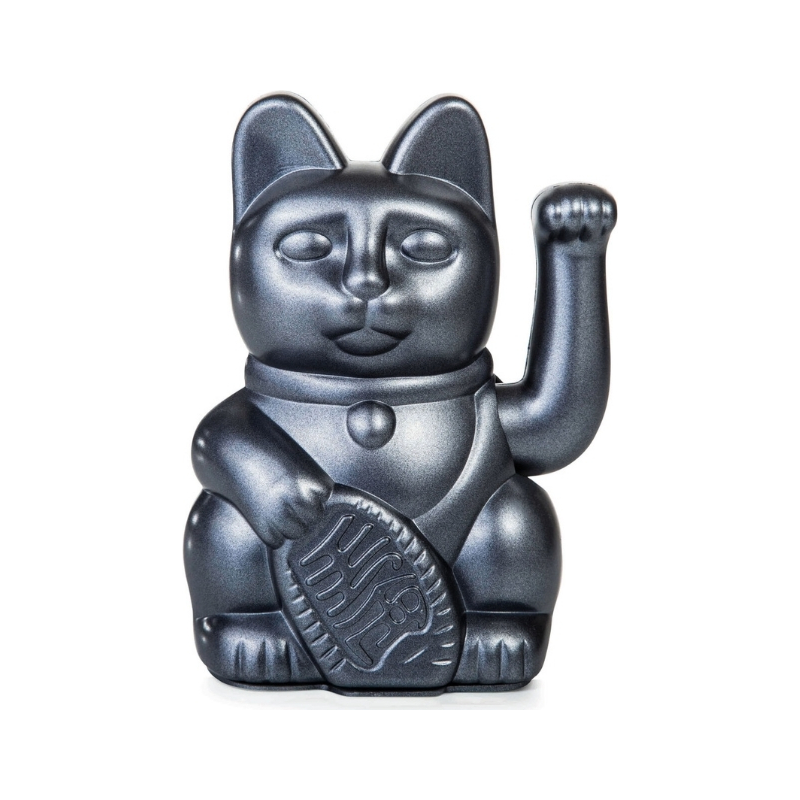 Winkekatze donkey products grau