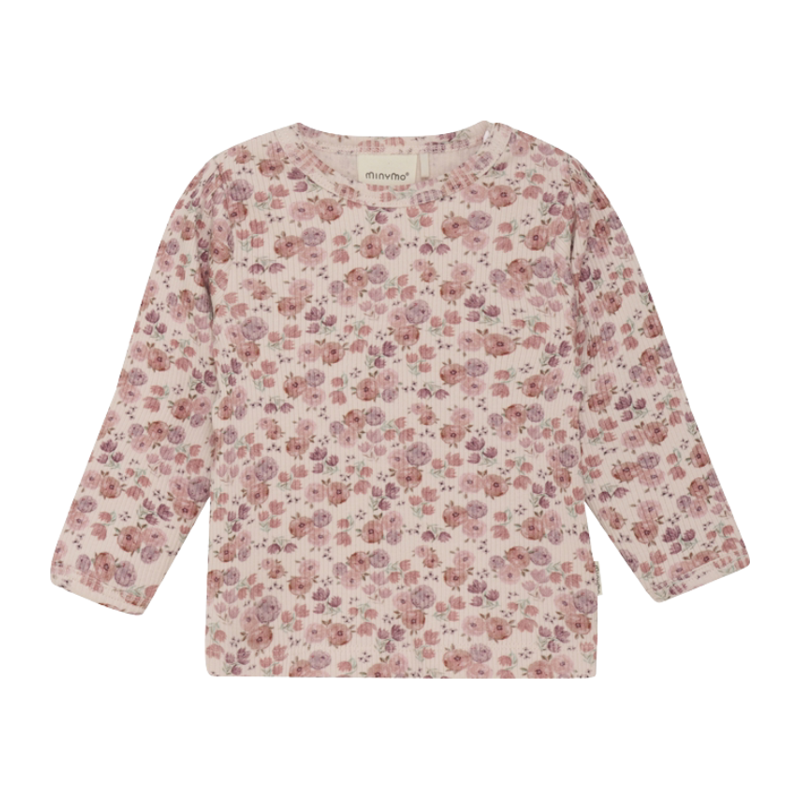 Baby Shirt Minymo geblümt