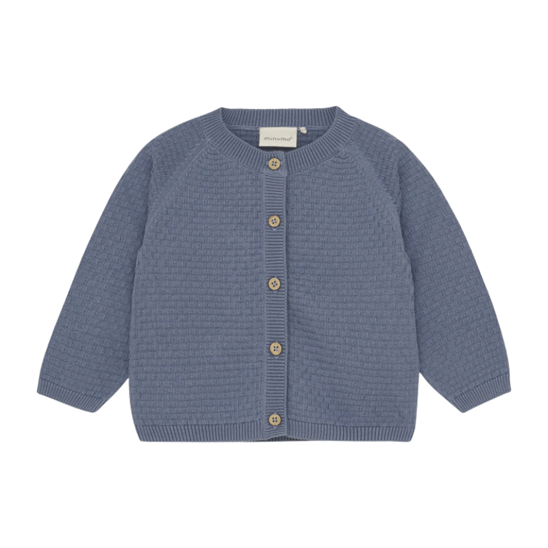 Baby Strickjacke Minymo blau