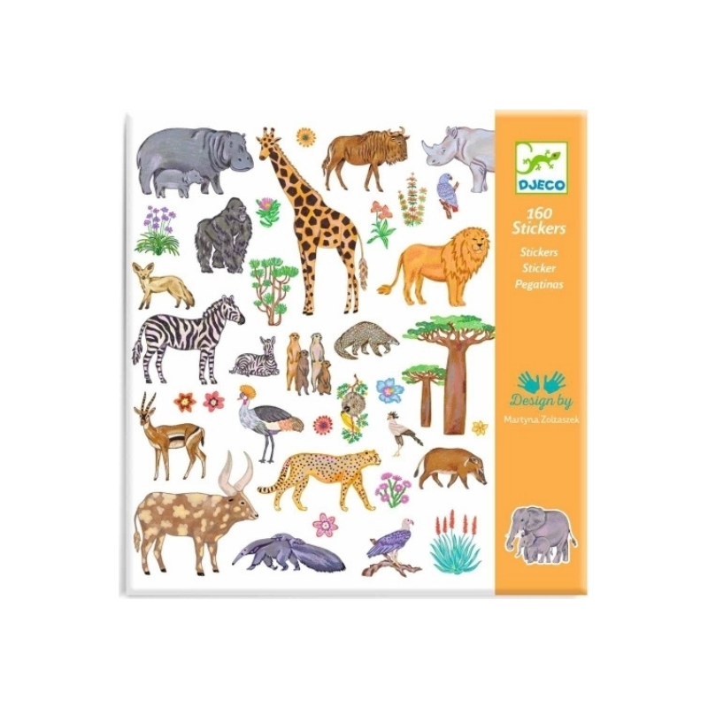 Sticker djeco orange
