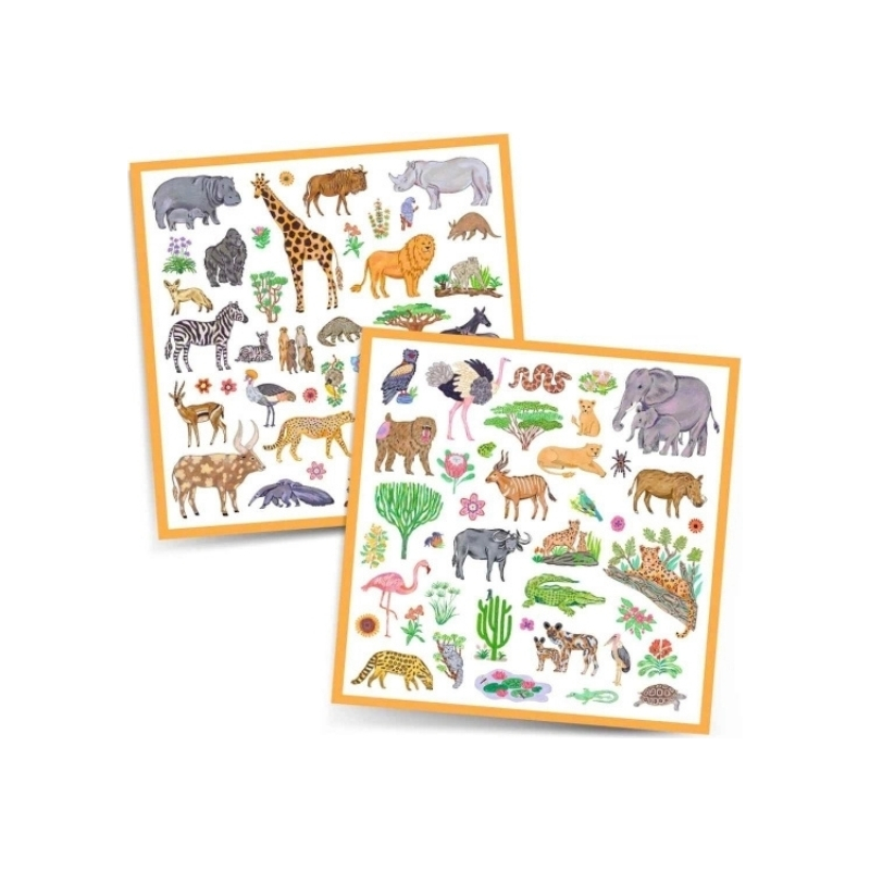 Sticker djeco orange