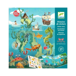 Stickerbuch djeco türkis