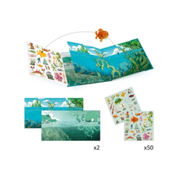 Stickerbuch djeco türkis