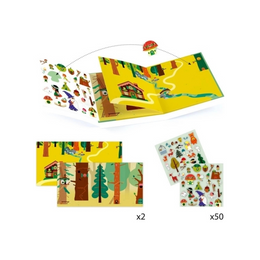Stickerbuch djeco grün