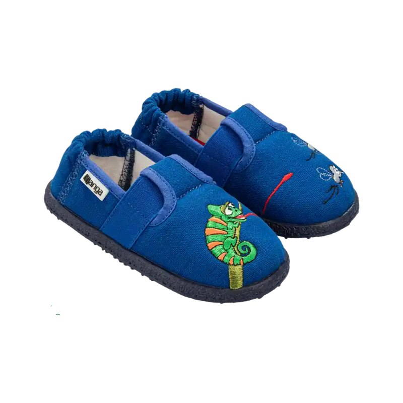 Hausschuh nanga blau