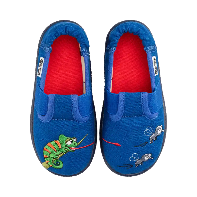 Hausschuh nanga blau