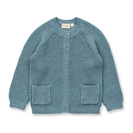 Strickjacke Sense Organics petrol