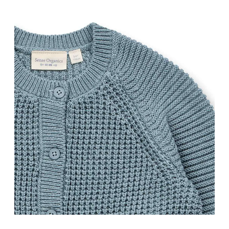Strickjacke Sense Organics petrol
