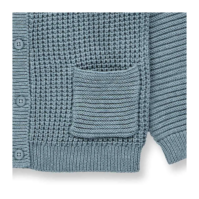 Strickjacke Sense Organics petrol