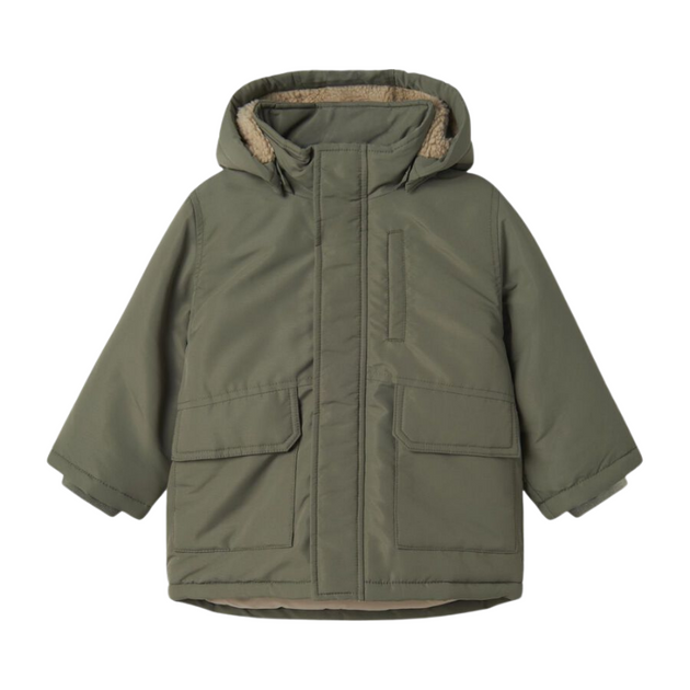 Winterjacke name it oliv