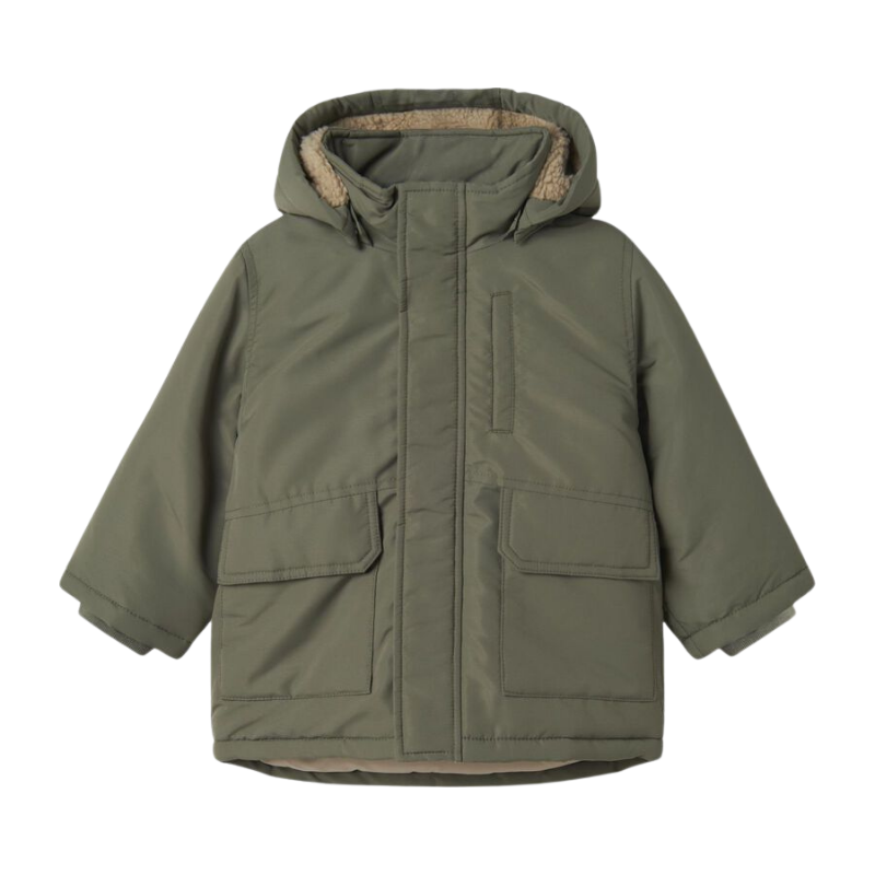 Winterjacke name it oliv