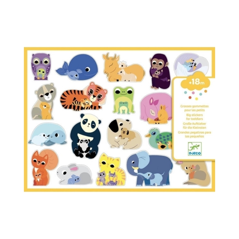 Sticker djeco gelb
