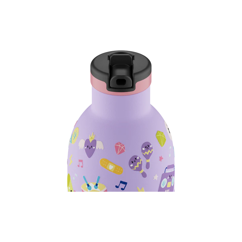 Flasche 24 Bottles lila