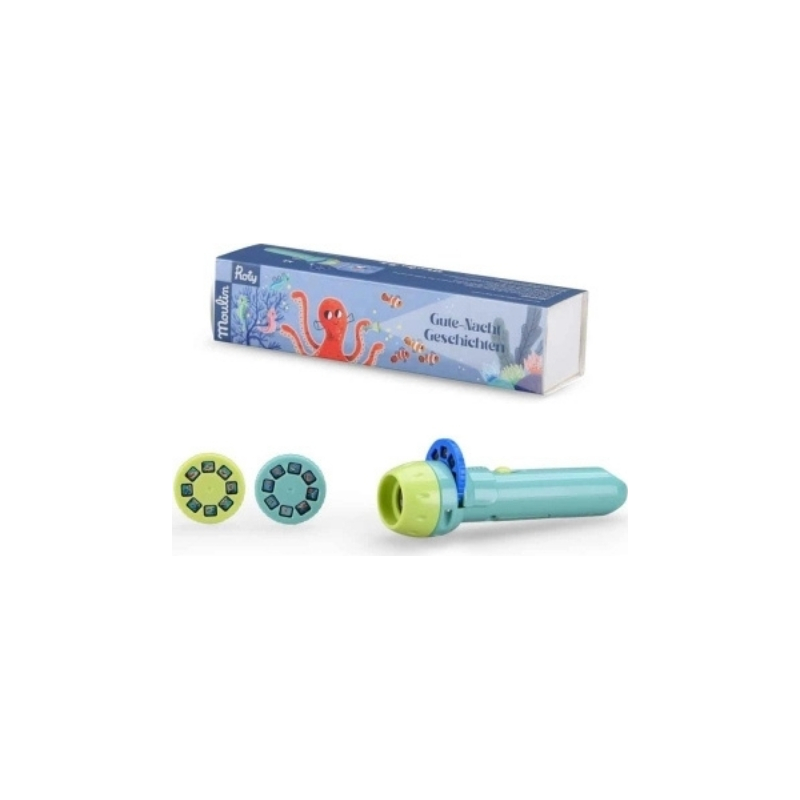 Taschenlampe Moulin Roty hellblau
