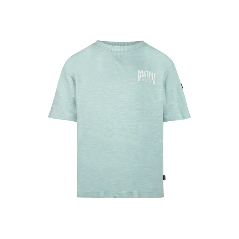 T-Shirt no way monday hellblau