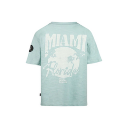 T-Shirt no way monday hellblau