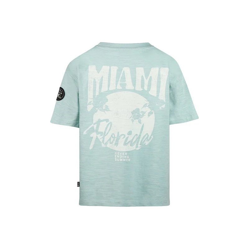T-Shirt no way monday hellblau