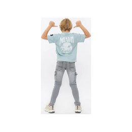 T-Shirt no way monday hellblau