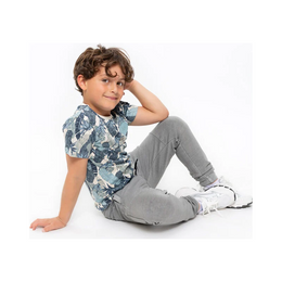 T-Shirt no way monday gemustert