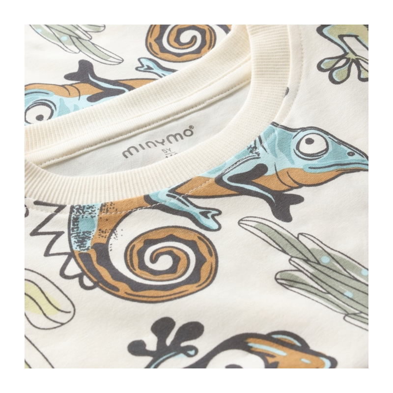 T-Shirt Minymo gemustert