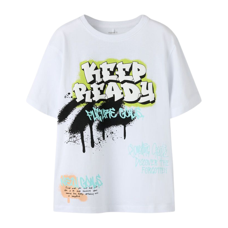 T-Shirt name it weiß