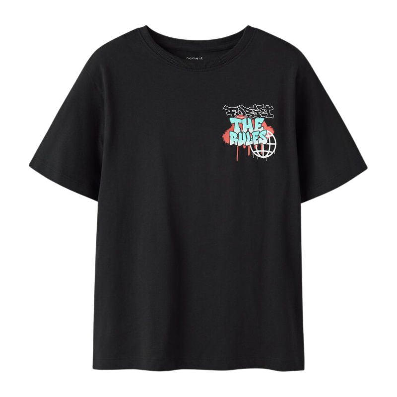 T-Shirt name it schwarz