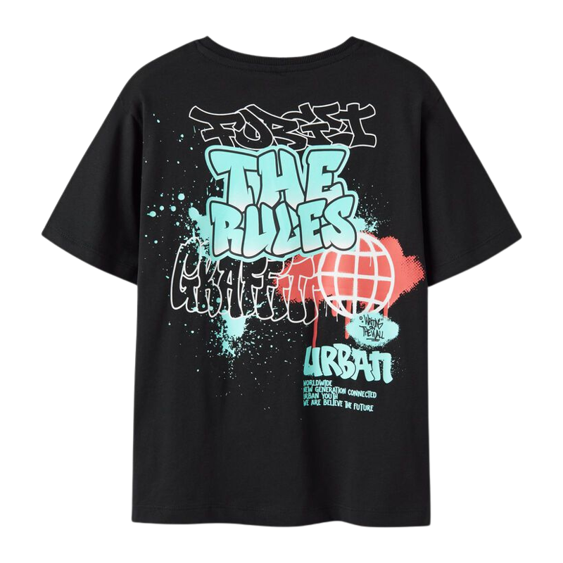 T-Shirt name it schwarz