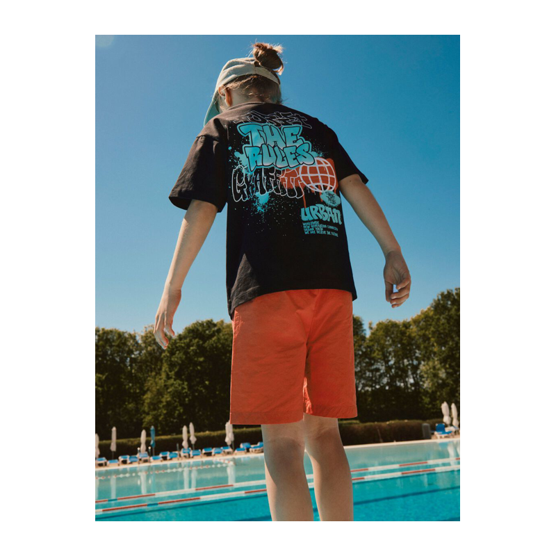 T-Shirt name it schwarz