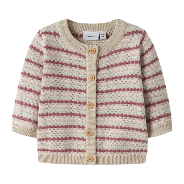 Baby Strickjacke name it gestreift