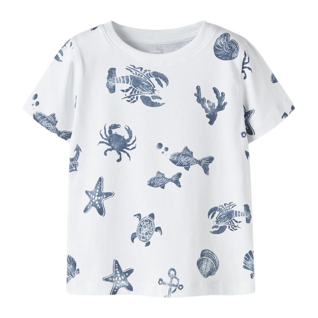 T-Shirt name it weiß