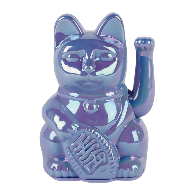 Winkekatze donkey products hellblau