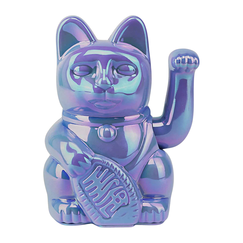 Winkekatze donkey products hellblau