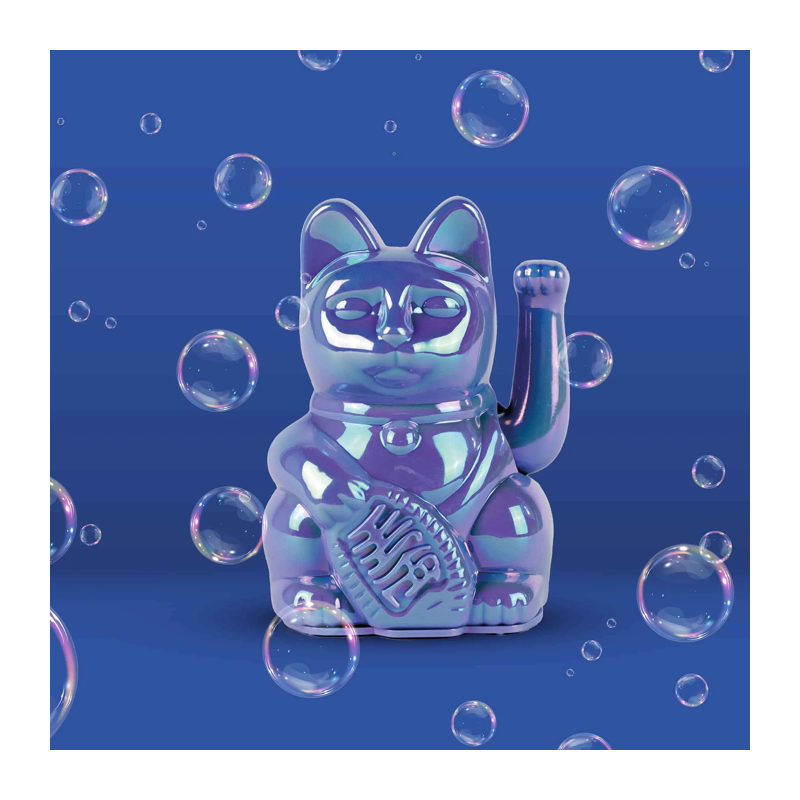 Winkekatze donkey products hellblau