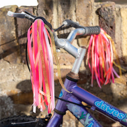Fahrradelenkerquasten Rex London rosa