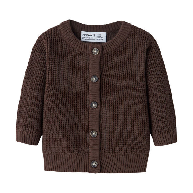 Baby Strickjacke name it braun