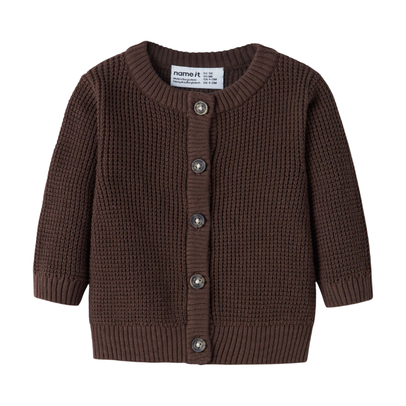 Baby Strickjacke name it braun