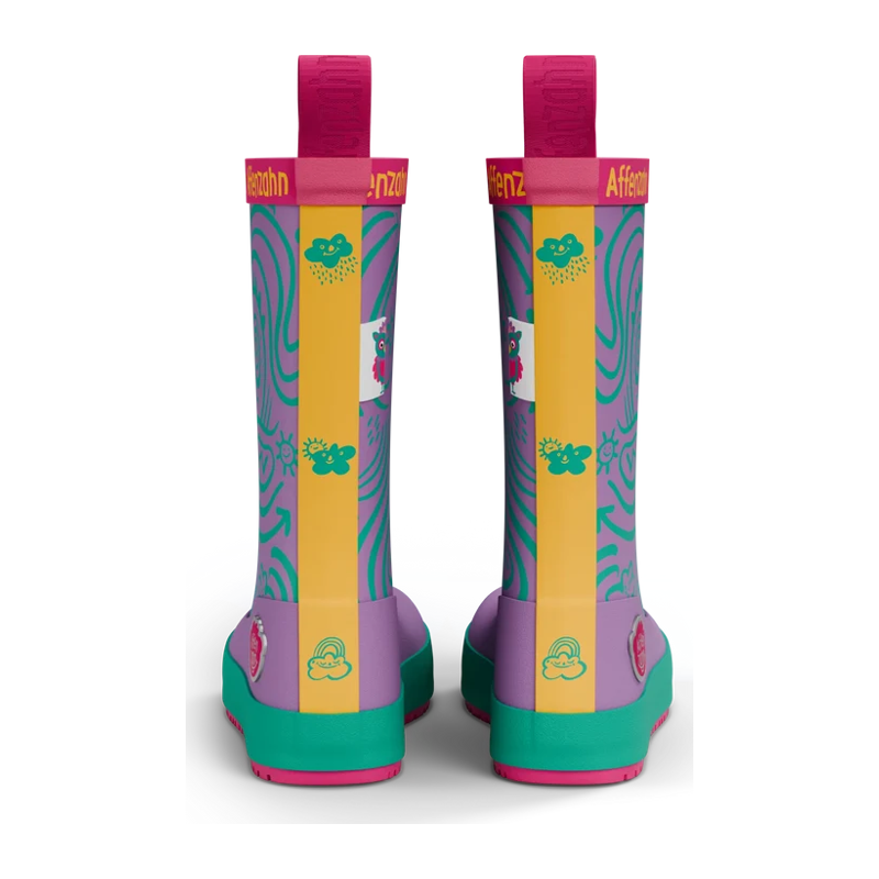 Gummistiefel Affenzahn lila