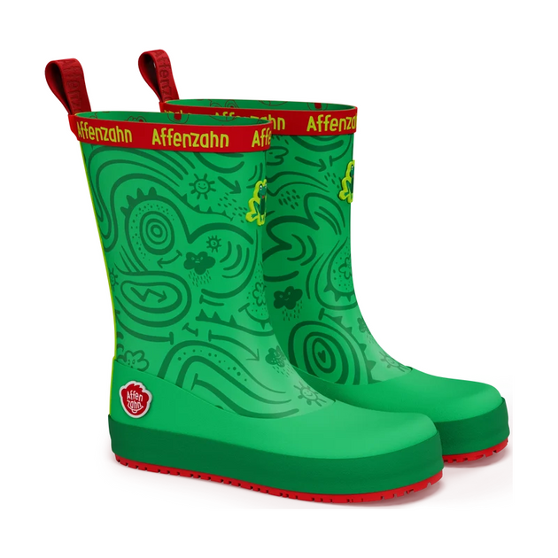 Gummistiefel Affenzahn grün