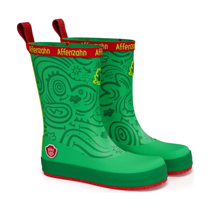 Gummistiefel Affenzahn grün