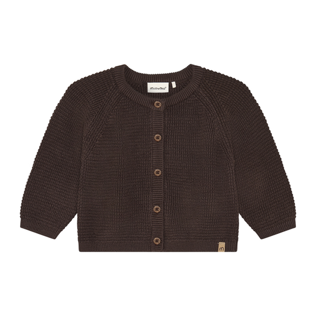 Baby Strickjacke Minymo braun