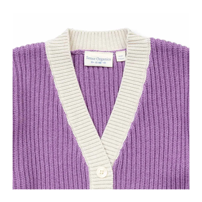 Strickjacke Sense Organics lila