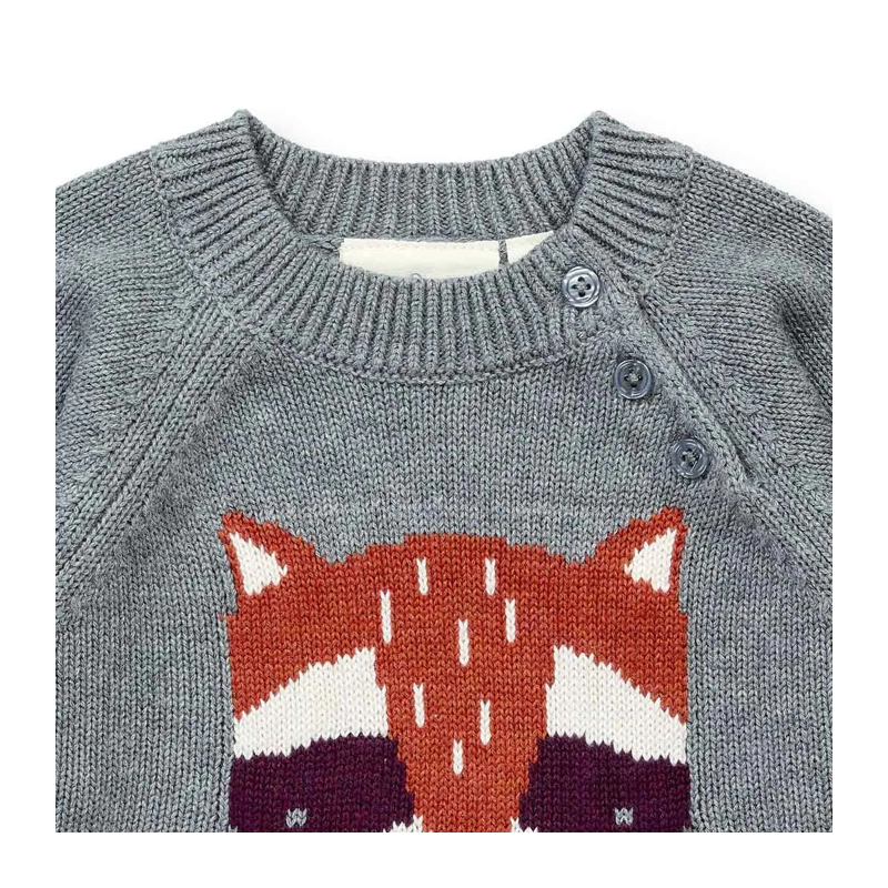 Baby Pullover Sense Organics grau