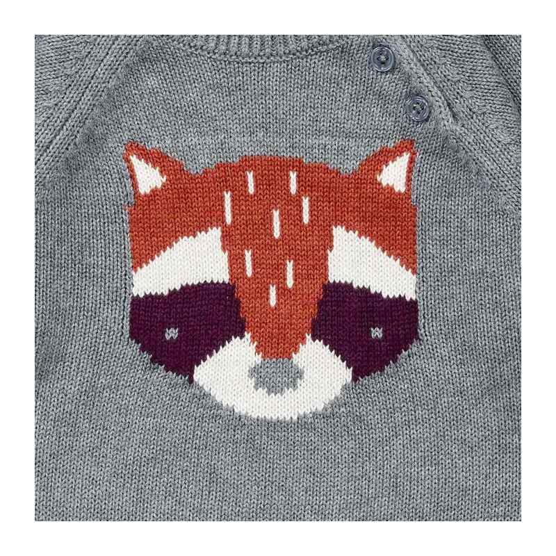 Baby Pullover Sense Organics grau