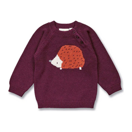 Baby Pullover Sense Organics bordeaux