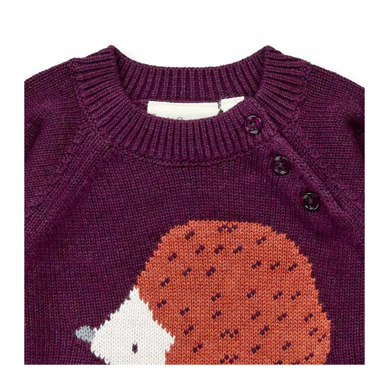 Baby Pullover Sense Organics bordeaux