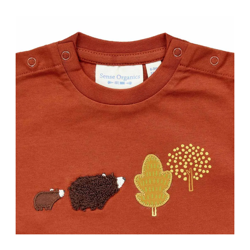 Baby Shirt Sense Organics rot