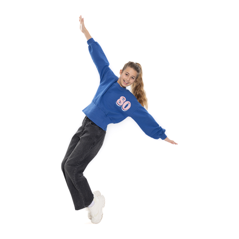 Sweatshirt no way monday blau